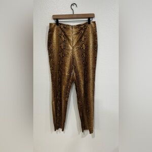 Vintage Cache Gold Snake Print Pants
